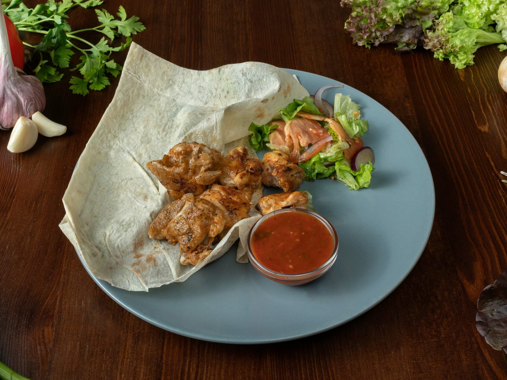 Шашлык из куриного бедра