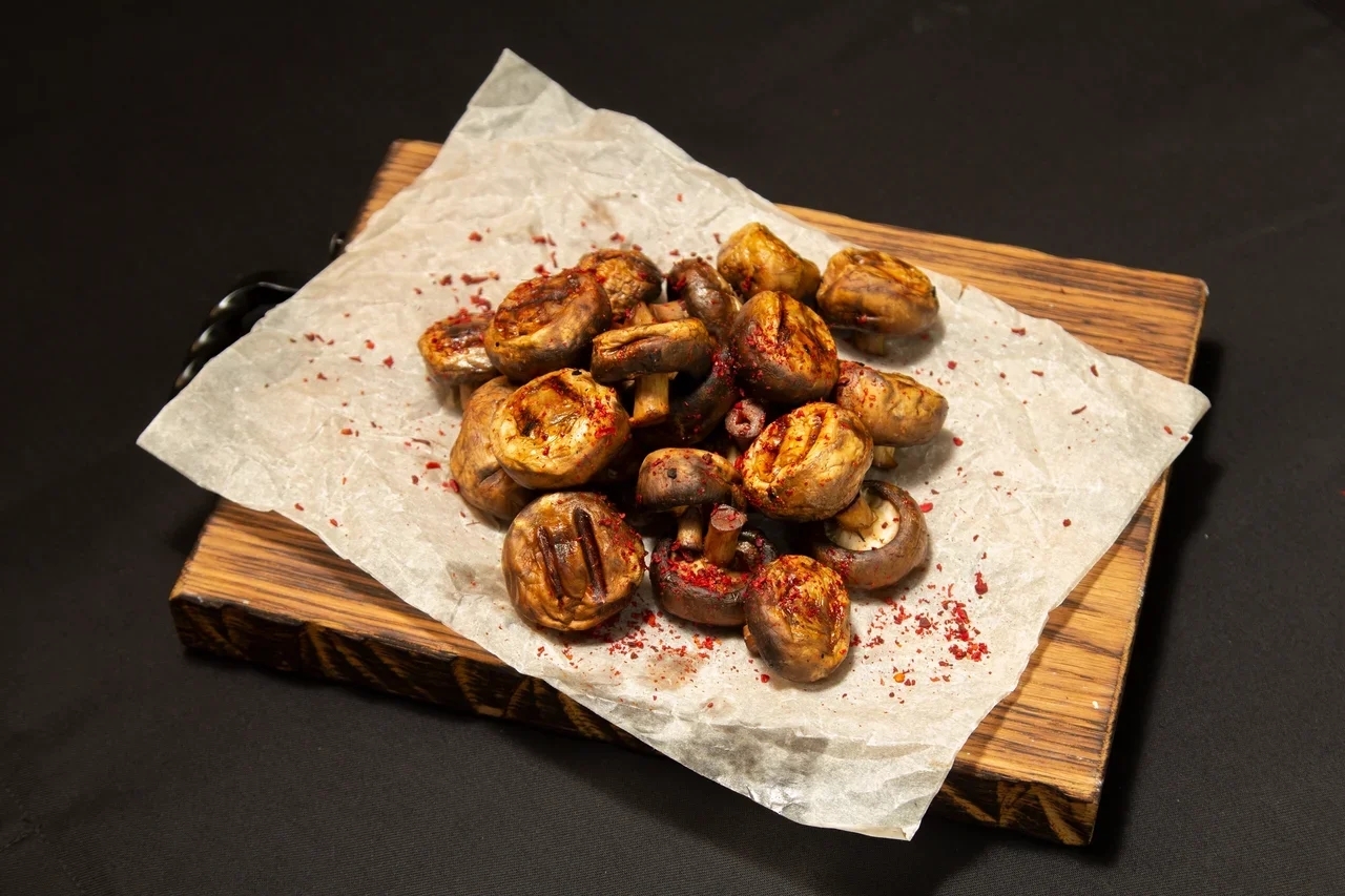 Шампиньоны на гриле